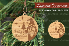 Christmas Laser Cut Ornament Clipart Bundle - CraftNest - Digital Crafting and Art