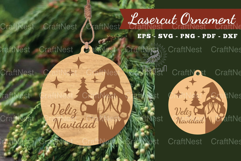 Christmas Laser Cut Ornament Clipart Bundle - CraftNest - Digital Crafting and Art
