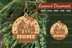 Christmas Laser Cut Ornament Clipart Bundle - CraftNest - Digital Crafting and Art