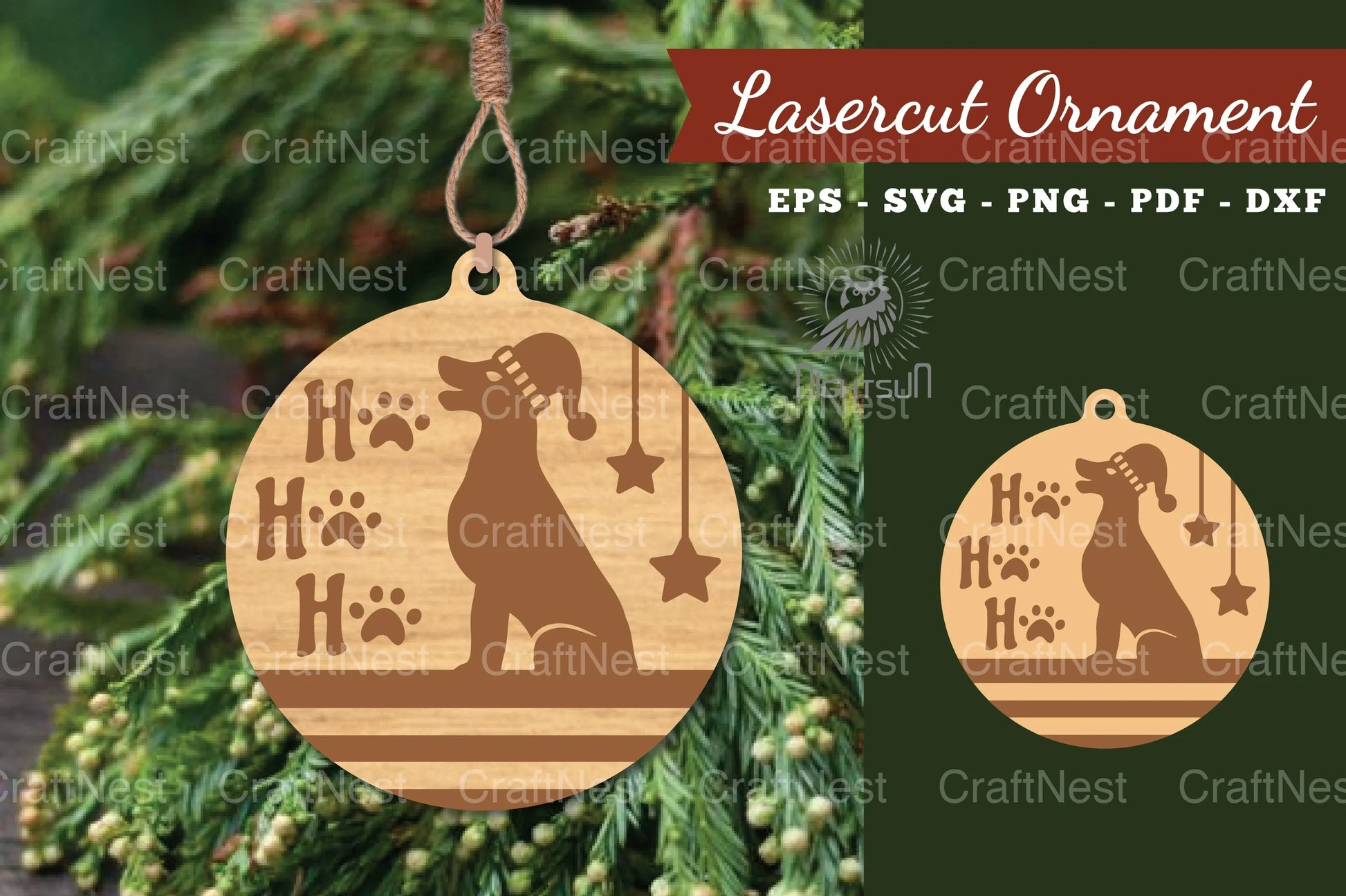 Christmas Laser Cut Ornament Clipart Bundle - CraftNest - Digital Crafting and Art