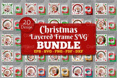Christmas Layered Frame 3D Bundle - CraftNest - Digital Crafting and Art