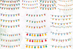 Christmas Light Clipart Bundle - CraftNest - Digital Crafting and Art