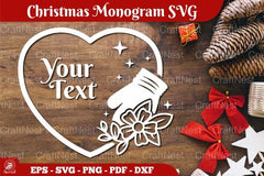 Christmas Monogram SVG Bundle - CraftNest - Digital Crafting and Art