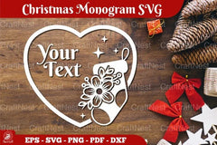 Christmas Monogram SVG Bundle - CraftNest - Digital Crafting and Art