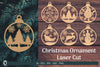 Christmas Ornament Bauble Laser Cut SVG Bundle