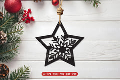 Christmas Ornament Laser Cut SVG Bundle - CraftNest - Digital Crafting and Art