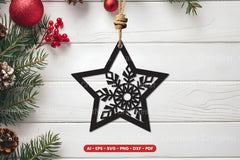 Christmas Ornament Laser Cut SVG Bundle - CraftNest - Digital Crafting and Art