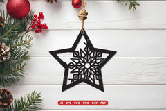 Christmas Ornament Laser Cut SVG Bundle - CraftNest - Digital Crafting and Art