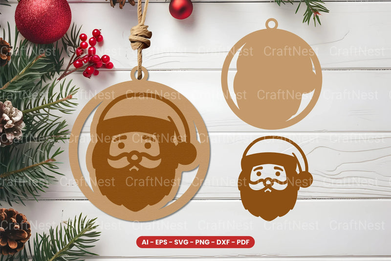 Christmas Ornament Laser Cut SVG Bundle - CraftNest - Digital Crafting and Art