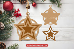 Christmas Ornament Laser Cut SVG Bundle - CraftNest - Digital Crafting and Art