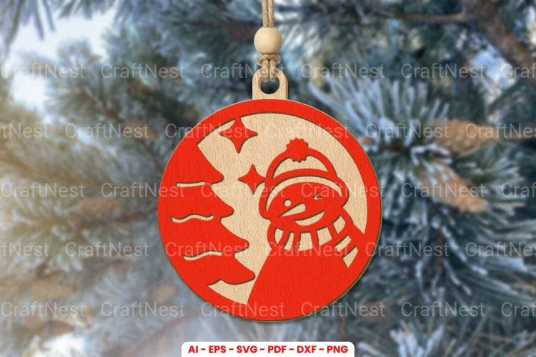 Christmas Ornament Laser Cut SVG Bundle - CraftNest - Digital Crafting and Art