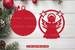 Christmas Ornament Laser Cut SVG Bundle - CraftNest - Digital Crafting and Art
