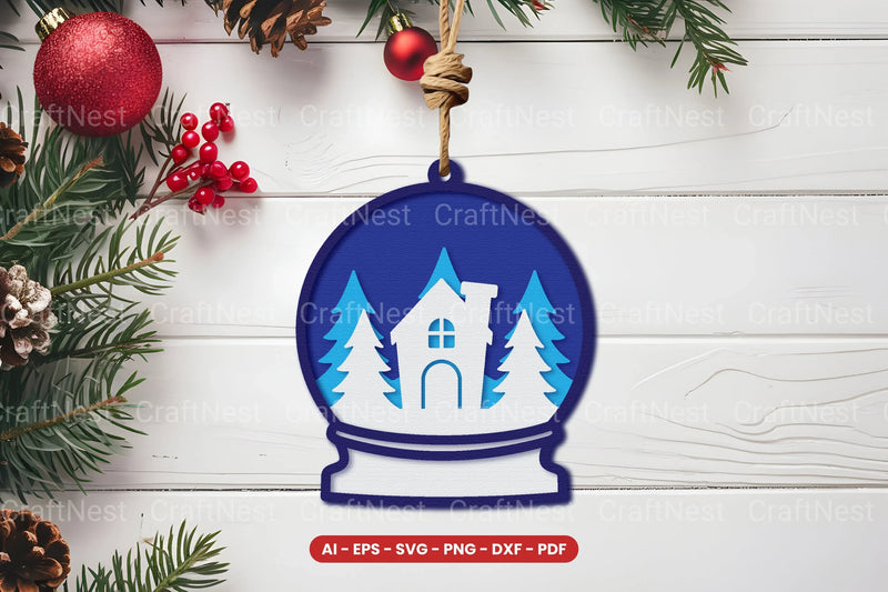 Christmas Ornament Laser Cut SVG Bundle - CraftNest - Digital Crafting and Art
