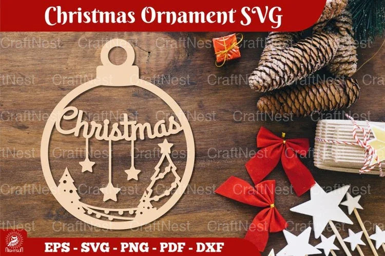 Christmas Ornament SVG Bundle - CraftNest - Digital Crafting and Art