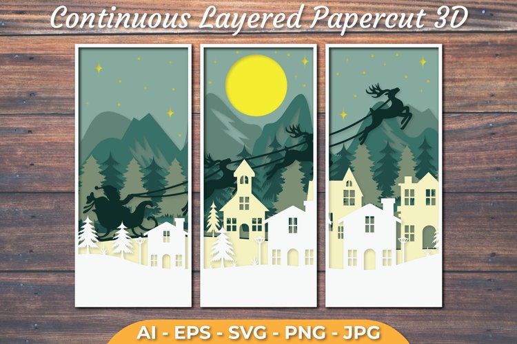 Christmas Layered Papercut SVG Bundle - CraftNest - Digital Crafting and Art