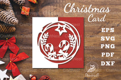 Christmas Papercut Card SVG Bundle - CraftNest - Digital Crafting and Art