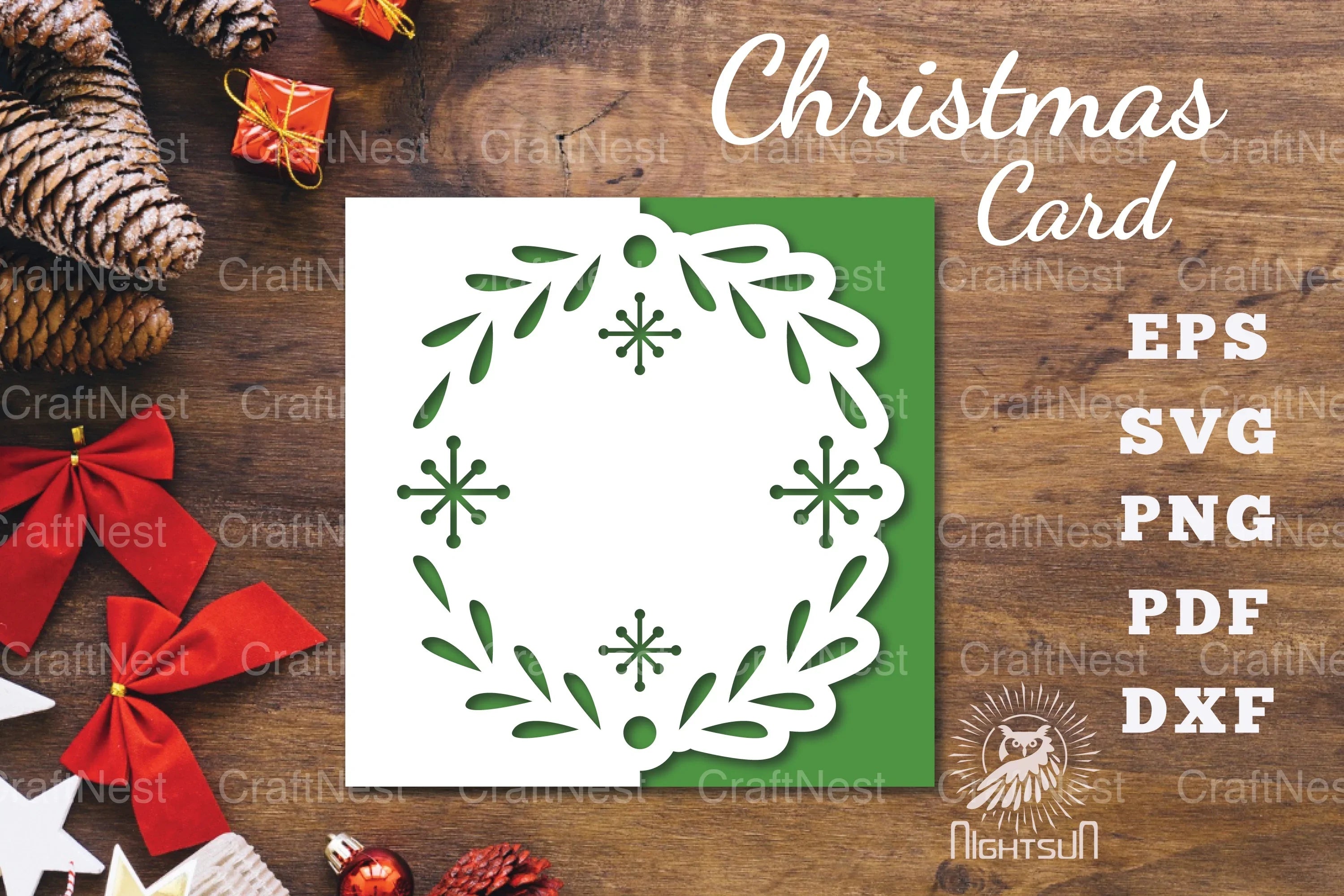 Christmas Papercut Card SVG Bundle - CraftNest - Digital Crafting and Art
