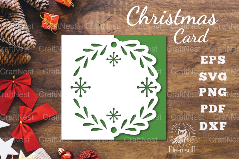 Christmas Papercut Card SVG Bundle - CraftNest - Digital Crafting and Art