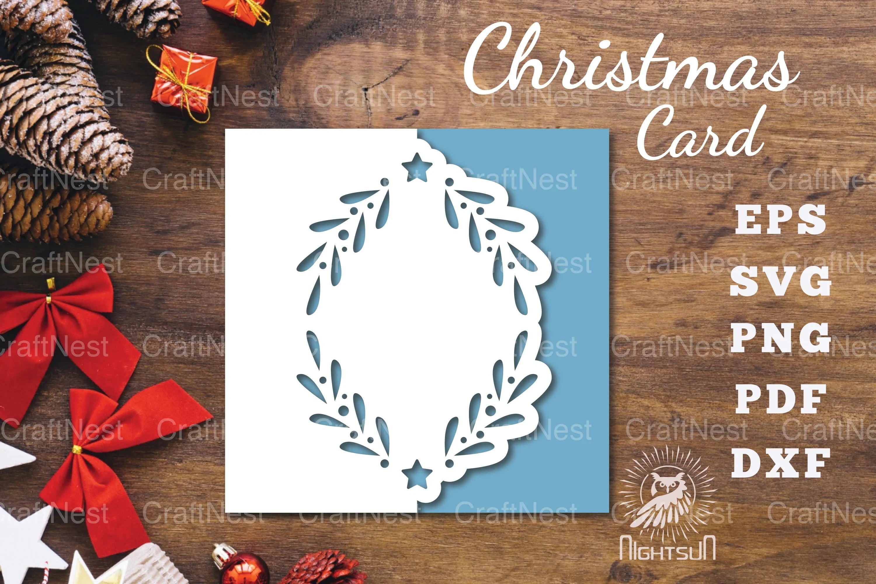 Christmas Papercut Card SVG Bundle - CraftNest - Digital Crafting and Art
