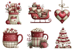 Christmas Plaid Clipart Bundle - CraftNest - Digital Crafting and Art