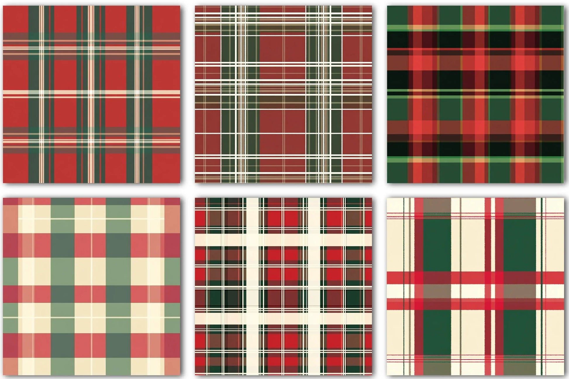 Christmas Plaid Pattern Design Clipart Bundle - CraftNest - Digital Crafting and Art