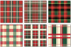 Christmas Plaid Pattern Design Clipart Bundle - CraftNest - Digital Crafting and Art