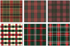 Christmas Plaid Pattern Design Clipart Bundle - CraftNest - Digital Crafting and Art