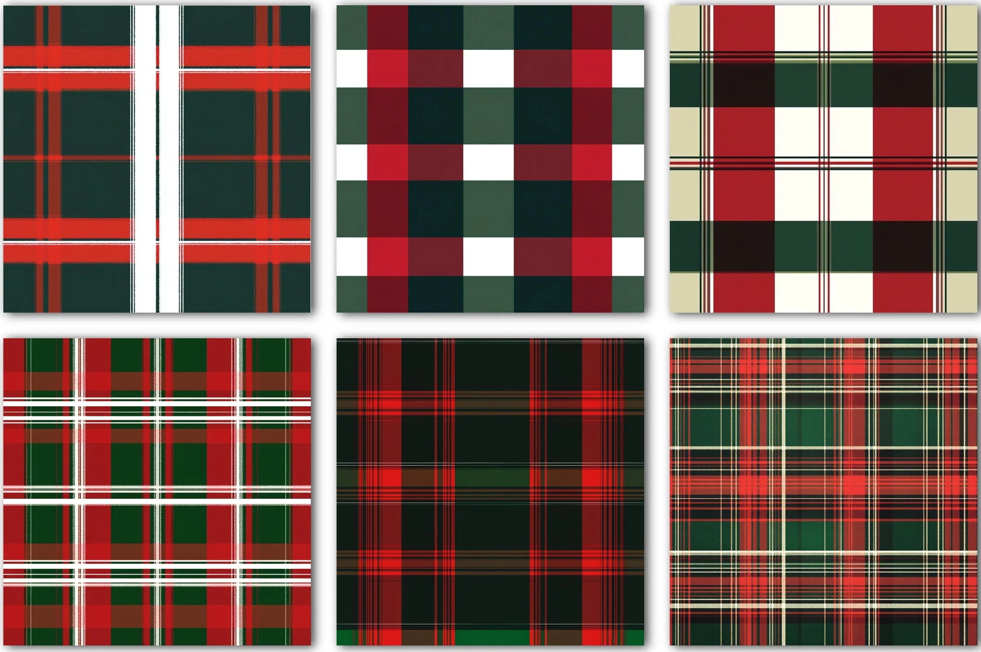 Christmas Plaid Pattern Design Clipart Bundle - CraftNest - Digital Crafting and Art