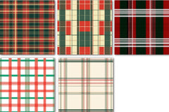 Christmas Plaid Pattern Design Clipart Bundle - CraftNest - Digital Crafting and Art