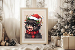 Christmas Buffalo Clipart Bundle - CraftNest - Digital Crafting and Art