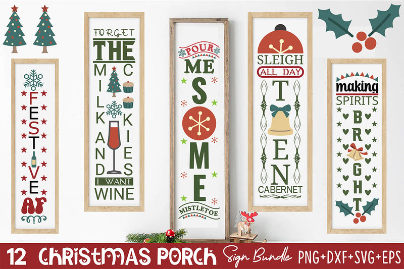 Christmas Porch Sign Bundle - CraftNest - Digital Crafting and Art