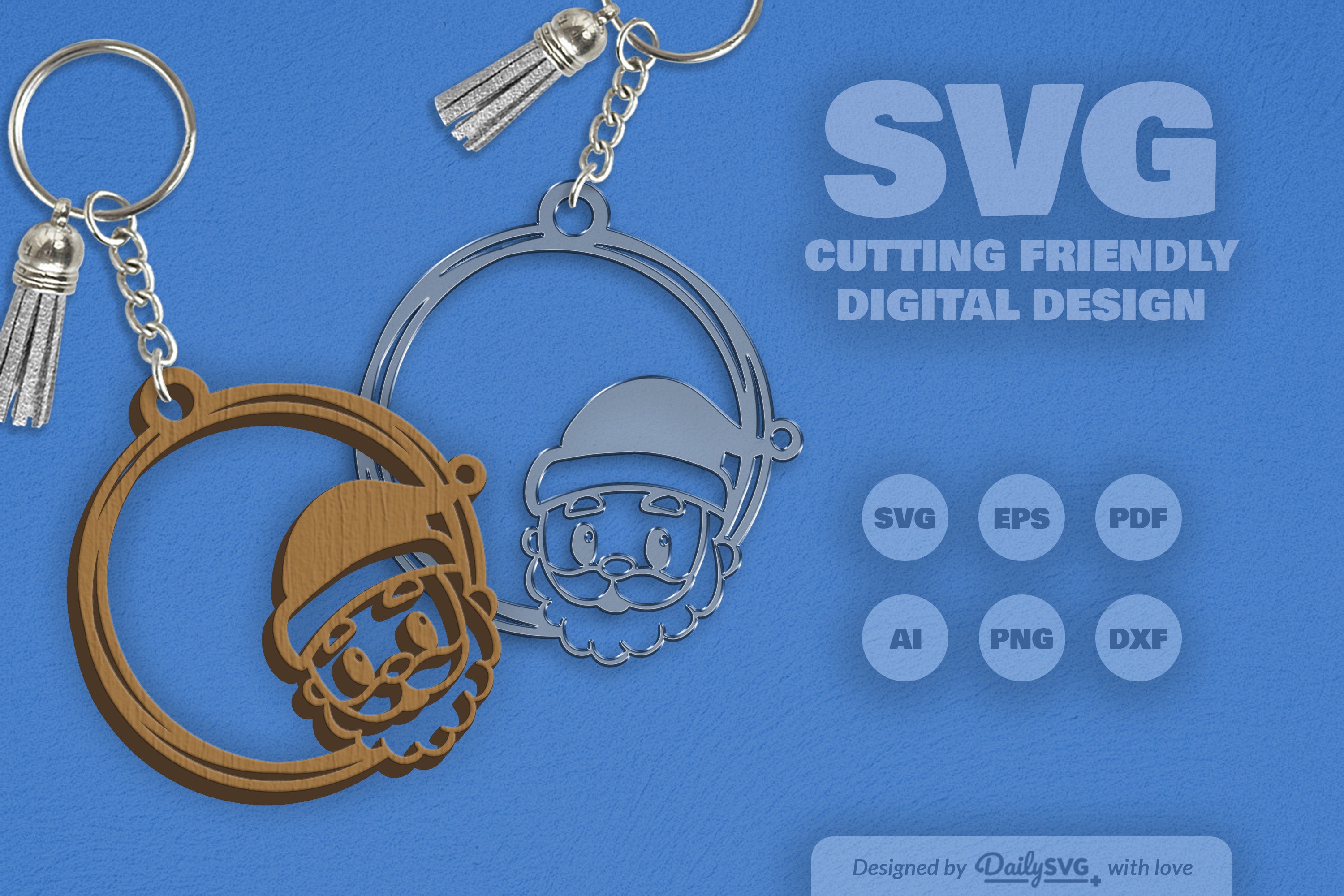 Christmas SVG Round SVG Bundle 3