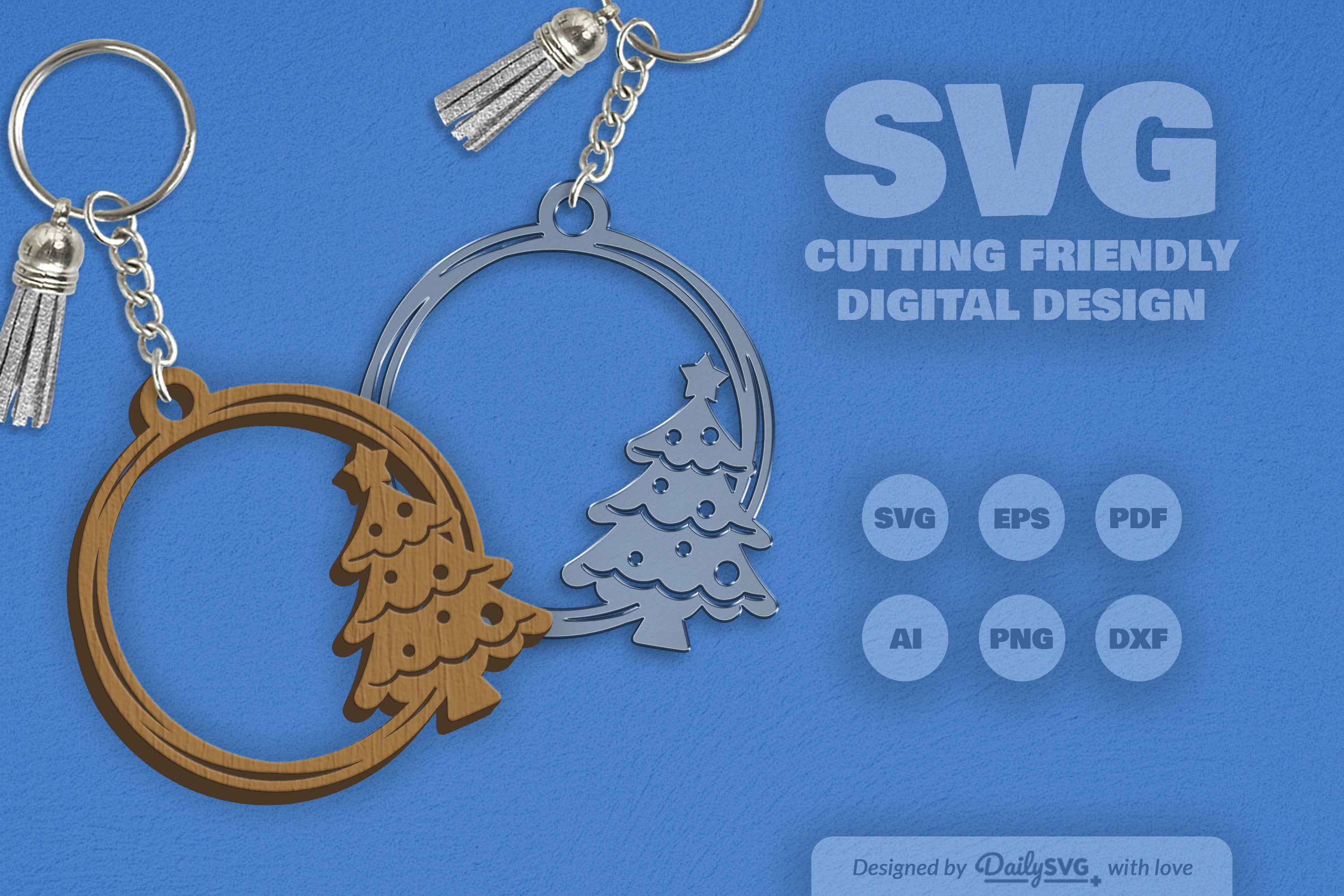 Christmas SVG Round SVG Bundle 4