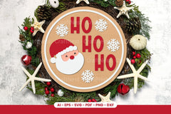 Christmas Round Sign Laser Cut SVG Bundle - CraftNest - Digital Crafting and Art