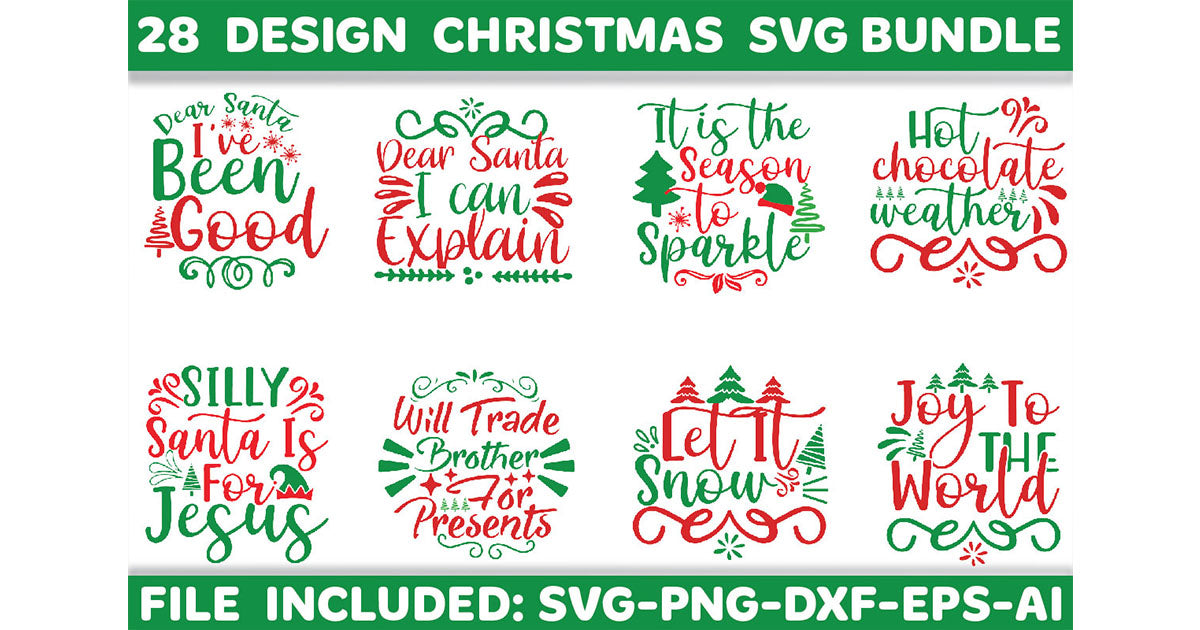 Christmas SVG Bundle 10 - CraftNest - Digital Crafting and Art