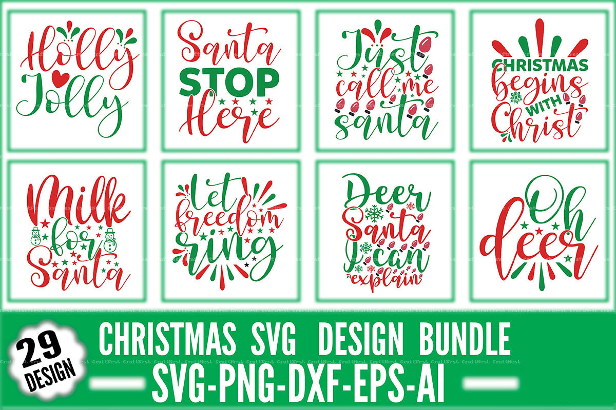Christmas Design SVG Bundle 4