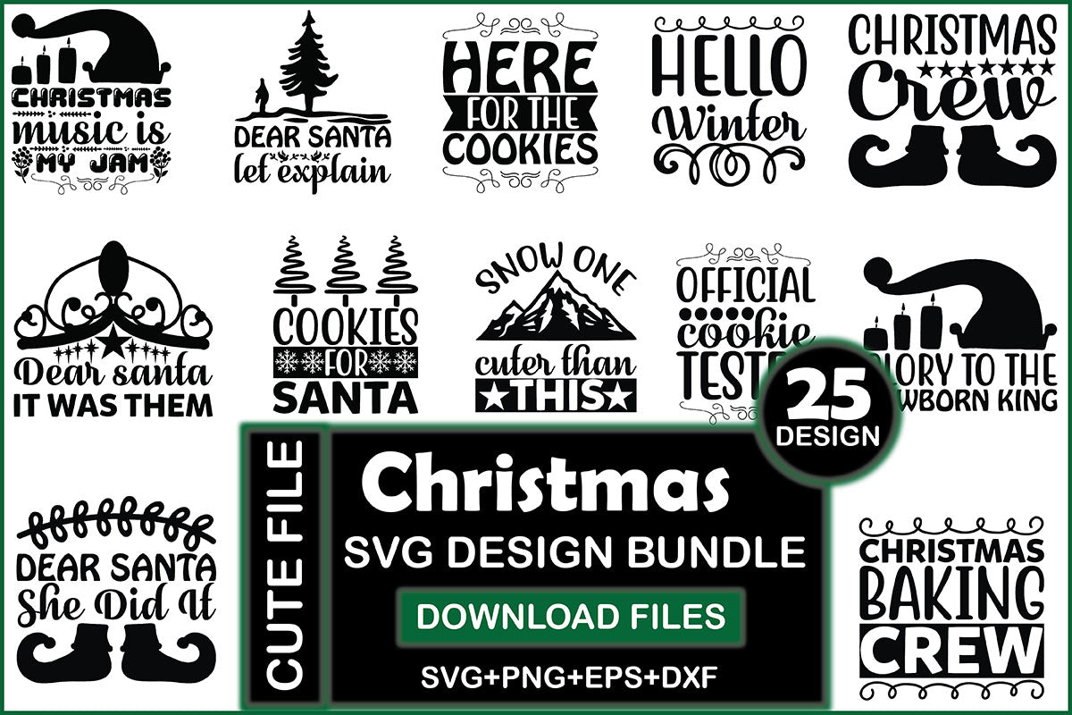 Christmas 12 SVG Bundle - CraftNest - Digital Crafting and Art