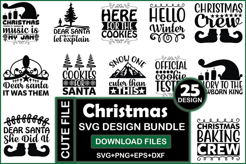 Christmas 12 SVG Bundle - CraftNest - Digital Crafting and Art