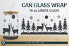 Christmas Scene Libbey Beer Glass Can Wrap SVG Bundle