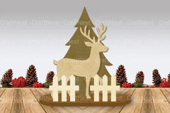 Christmas Scene Stand Laser Cut SVG Bundle - Clipart Bundle - CraftNest - Digital Crafting and Art