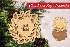 Christmas Sign Laser Cut Template Bundle - CraftNest - Digital Crafting and Art