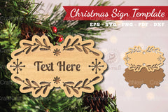 Christmas Sign Laser Cut Template Bundle - CraftNest - Digital Crafting and Art