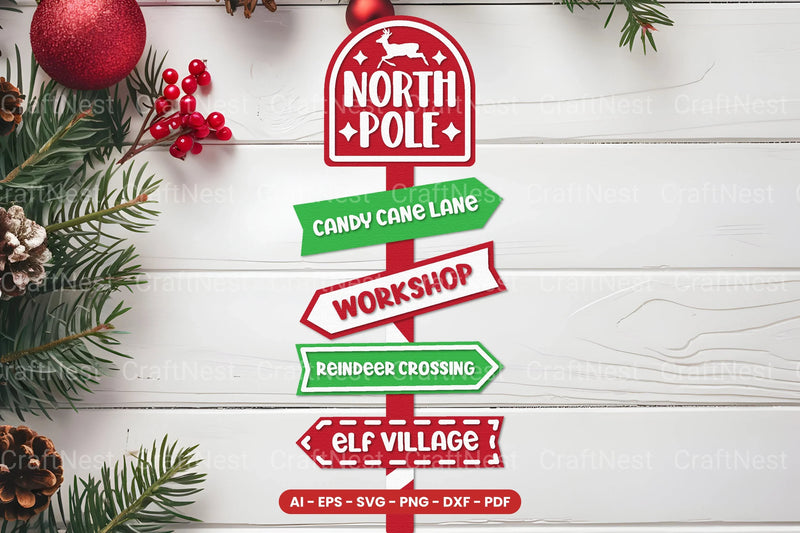 Christmas Sign Lasercut SVG Bundle - CraftNest - Digital Crafting and Art