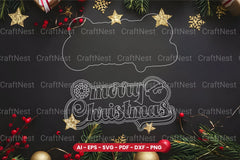 Christmas Sign Laser Cut SVG Bundle - Clipart Bundle - CraftNest - Digital Crafting and Art
