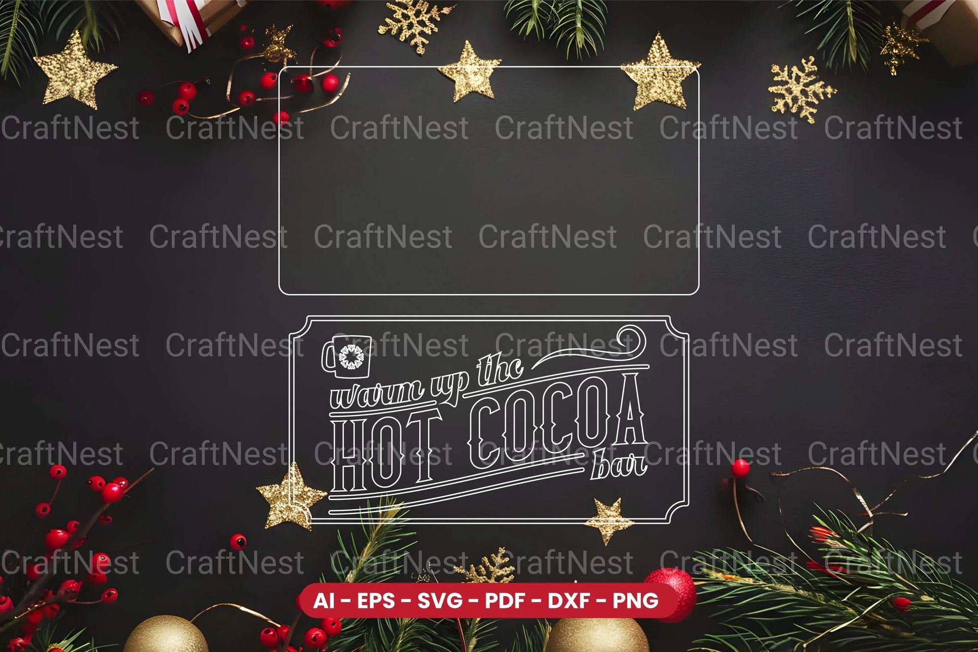 Christmas Sign Laser Cut SVG Bundle - Clipart Bundle - CraftNest - Digital Crafting and Art