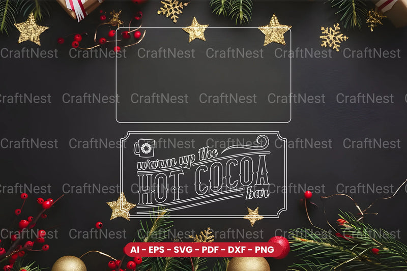 Christmas Sign Laser Cut SVG Bundle - Clipart Bundle - CraftNest - Digital Crafting and Art