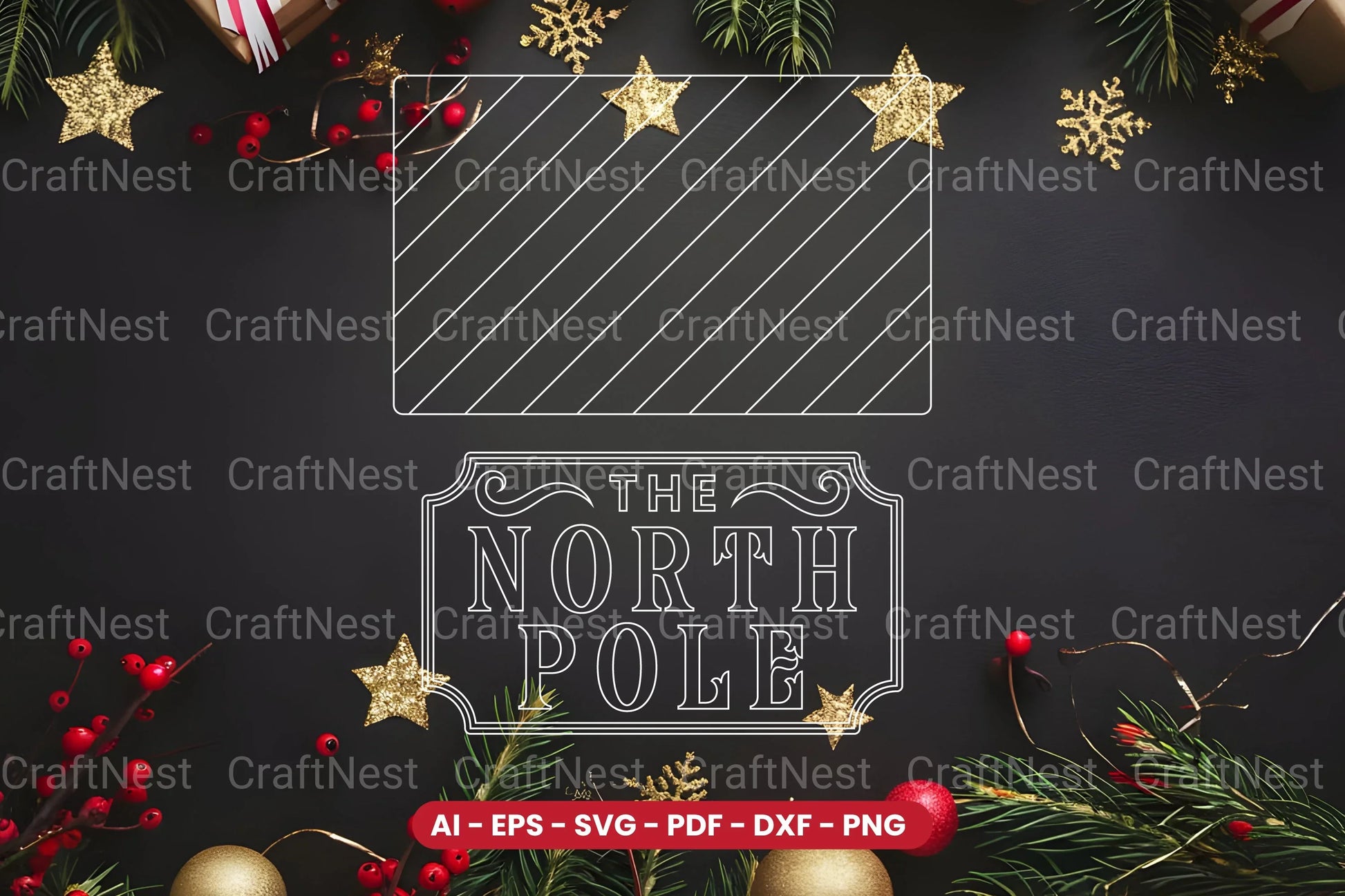 Christmas Sign Laser Cut SVG Bundle Clipart - CraftNest - Digital Crafting and Art