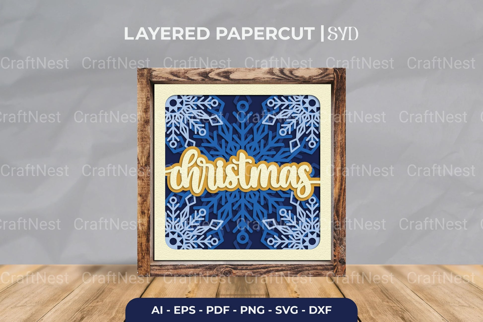 Christmas Snowflake 3D Shadow Box SVG Bundle - CraftNest - Digital Crafting and Art
