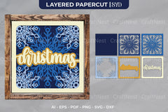 Christmas Snowflake 3D Shadow Box SVG Bundle - CraftNest - Digital Crafting and Art