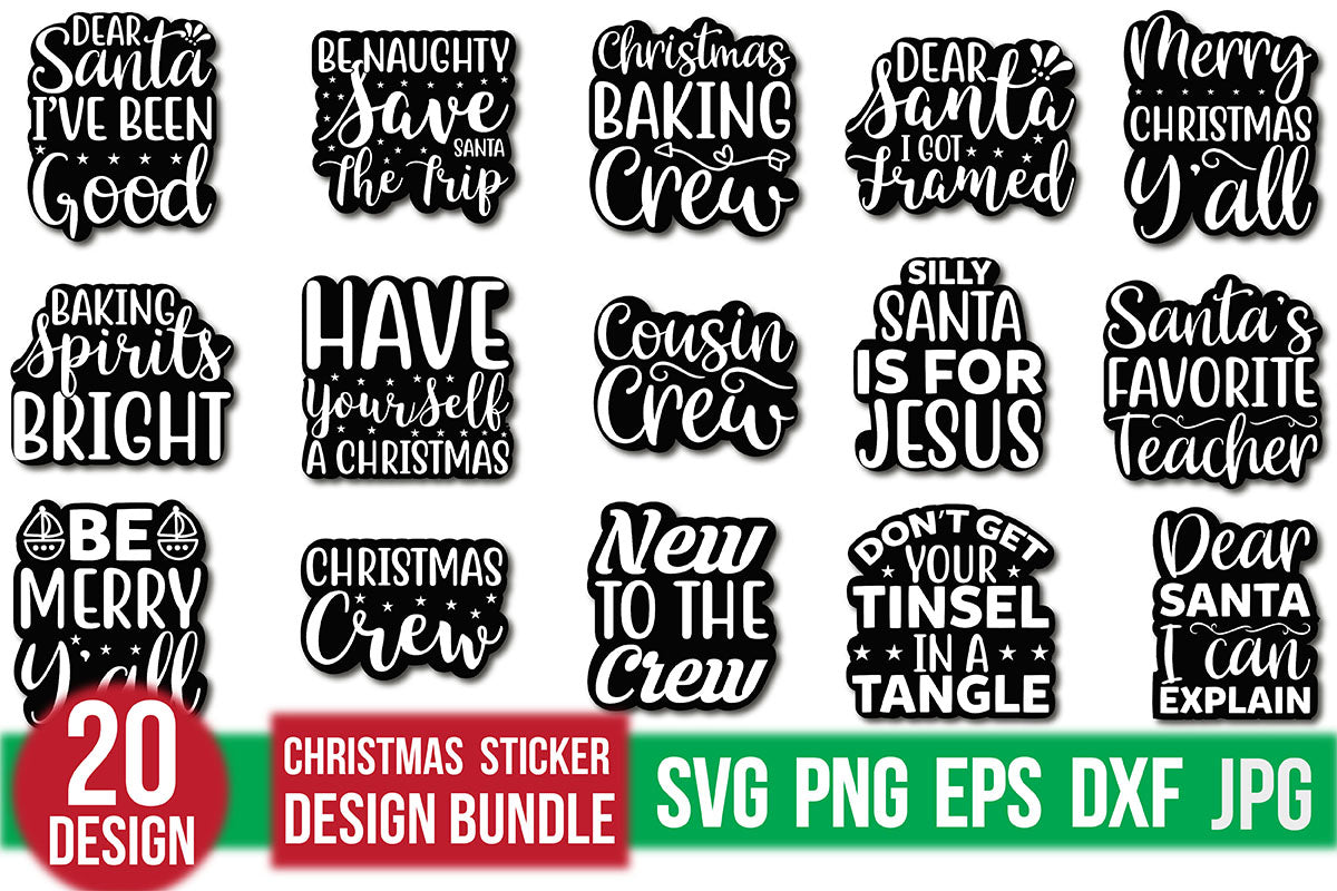 Christmas Sticker Bundle - CraftNest - Digital Crafting and Art